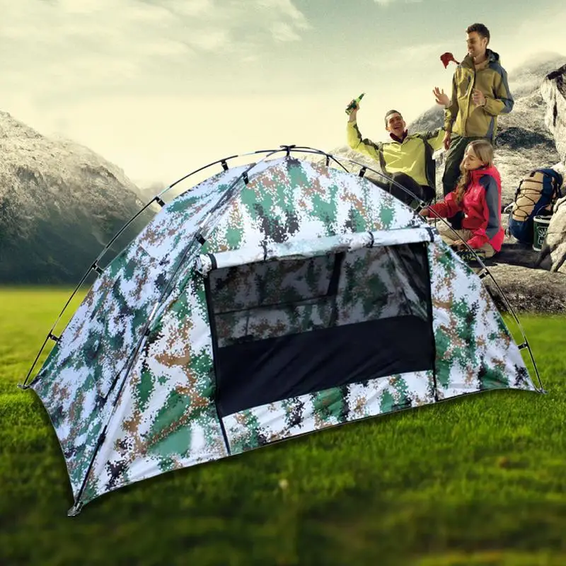 

Outdoor Camouflage Tent Waterproof Anti-mosquito: Single Tent Easy To Install High Quality For Outdoors Camping
