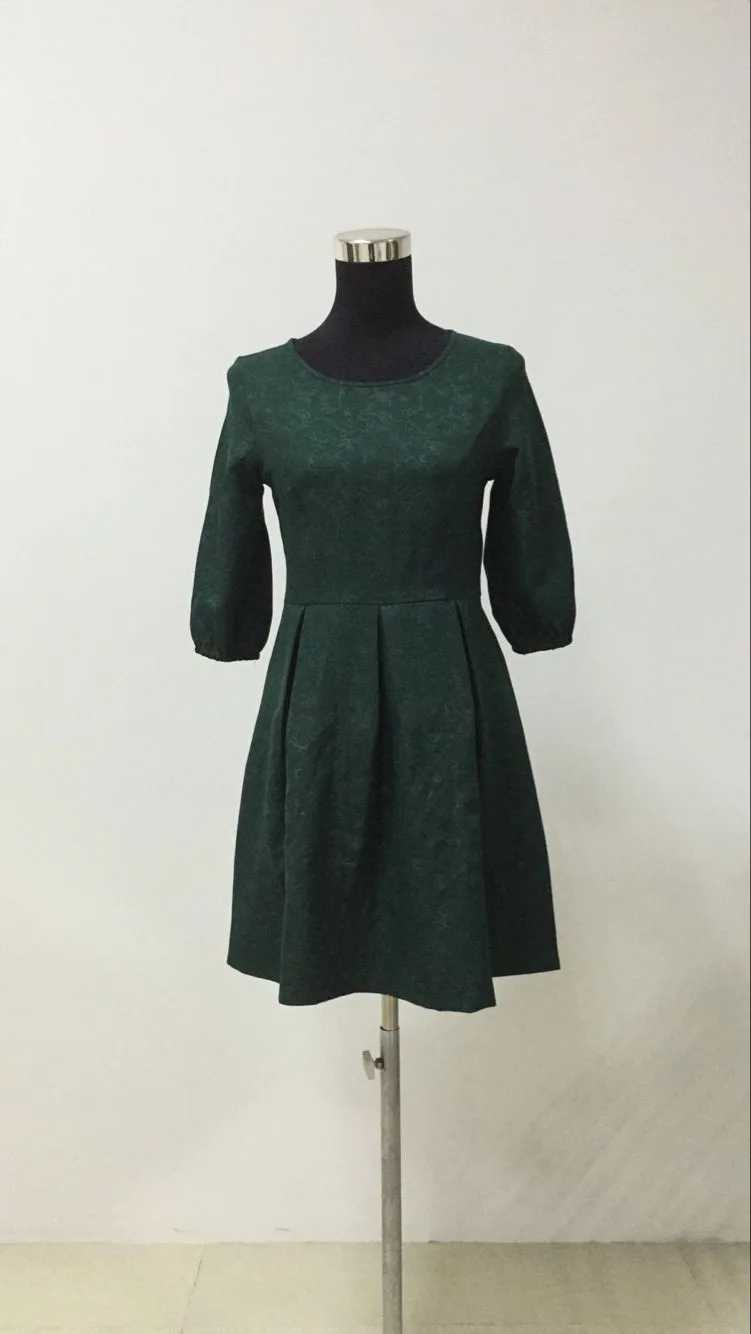 ZOGAA 2019 Green Matching Mother Daughter Clothes Flower Slim Dress Family Matching Clothes Causal Mommy and Me Clothes