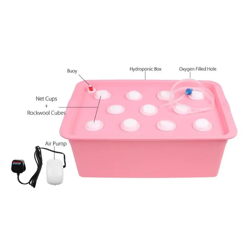 1 Set US/UK Plug Plant 11 Holes Hydroponic Systems Nursery Pots Soilless Cultivation Plant Grow Kit