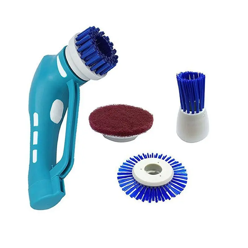 

Portable Handheld Household Scrub Brush Set Electric Powerful Scrubber Brush for Kitchen Bathroom