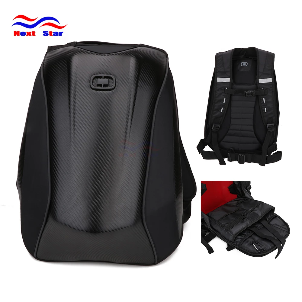 Motorcycle Universal Black Backpack Back Pack Sports Backpacks Double