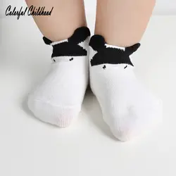 Носки унисекс для новорожденных весенние носки-тапочки с рисунком мышки, кролика, тигра нескользящие носки для малышей meia infantil calcetines