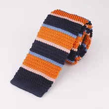 Новинка, вязаный полосатый галстук с плоской головкой, 5 см, плетеная линия, Корейская версия, мужские Модные деловые Повседневные Вечерние банкетные