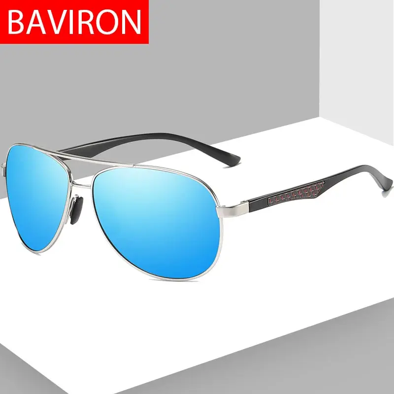 BAVIRON классический поляризационные мужские солнцезащитные очки pilotбрендовая дизайнерская обувь для мужчин's солнцезащитные очки для женщин