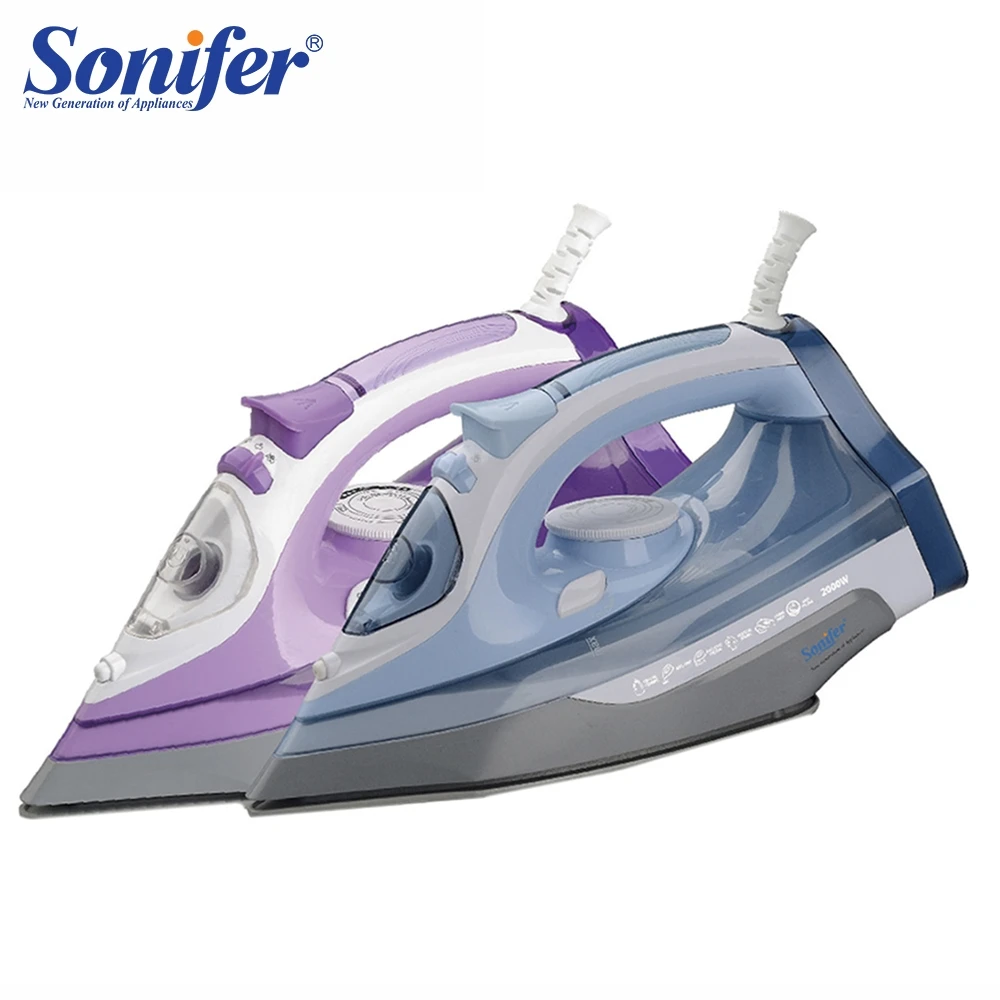 

2000W Portable Electric Steam Iron For Clothes Three Gears Ceramic soleplate Sonifer