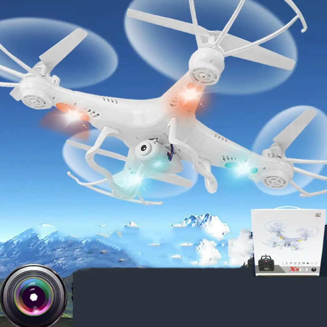 

Foldable RC Quadcopter Drone One Button Return 2.4GHz Stylish design with distinctive look. Headless Mode LED