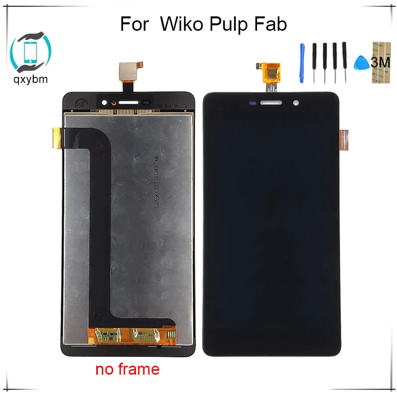 100% протестированный для Wiko Pulp Fab 4G ЖК-дисплей + сенсорный экран дигитайзер