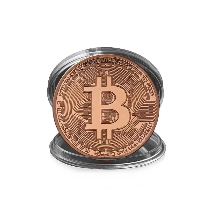 Gold Plated Bitcoin Coin Collectible Art Collection Gift 1PC Bit Coin BTC Coin Art Collection Physical Cold Commemorative Coins Gold Plated Bitcoin Coin Collectible Art Collection Gift 1PC Bit Coin BTC Coin Art Collection Physical Cold Commemorative Coins