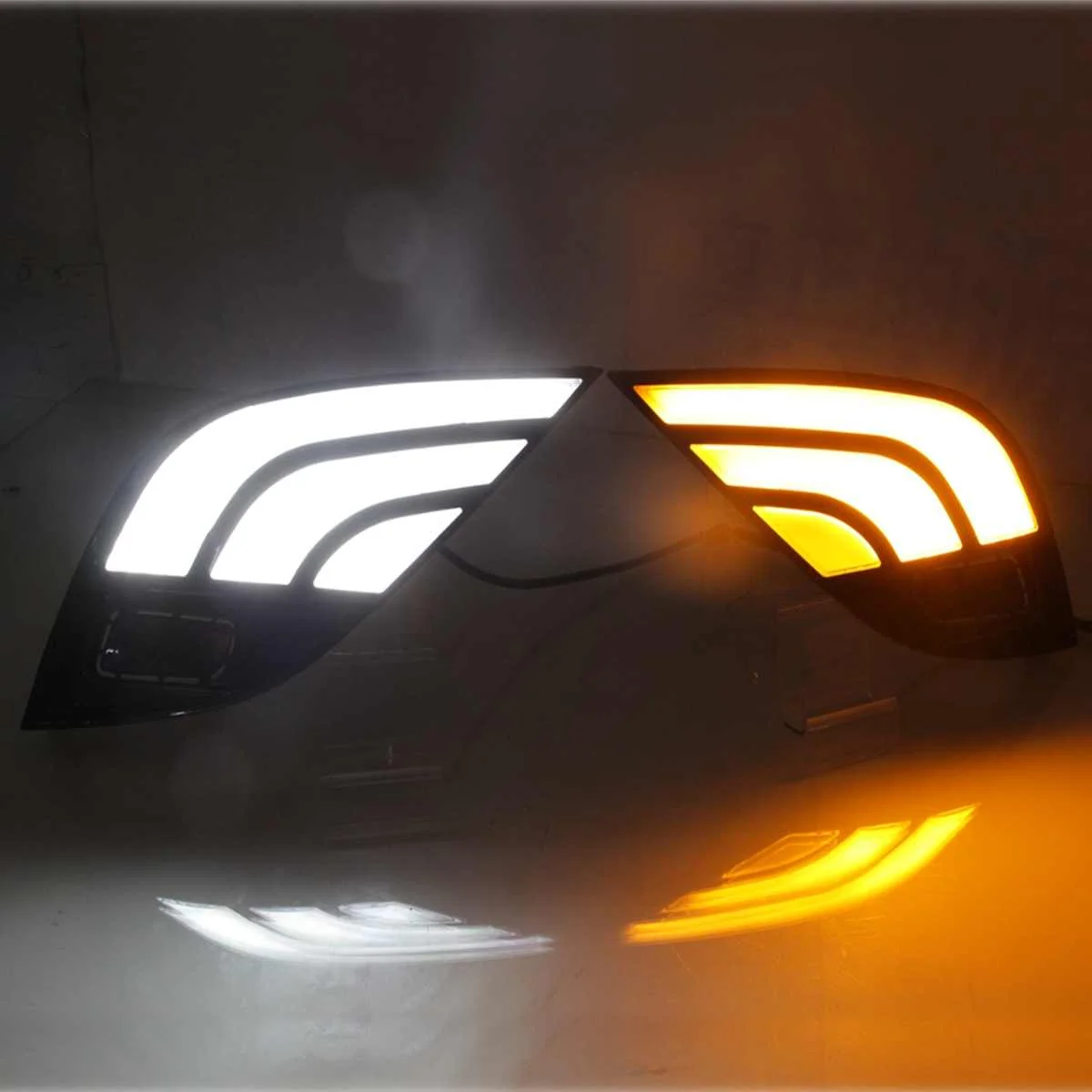 Светодиодный дневной ходовой огонь DRL Поворотная сигнальная лампа противотуманных светильник дневного света светильник для Toyota Camry SE XSE