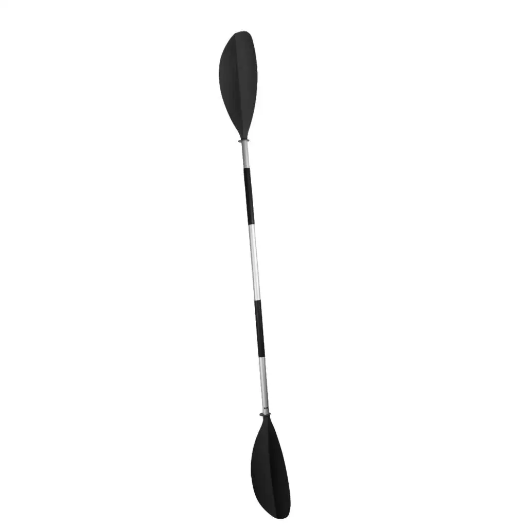 

Boating Canoeing Kayak Paddle Detachable Asymmetrical Aluminum Kayak Paddle Float Afloat Oar - Black