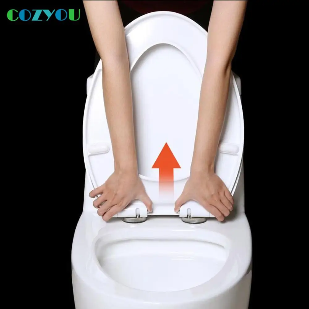 COZYOU PP сиденье для унитаза U Slow Close быстрая установка длина 425 до 495 мм ширина 350 360