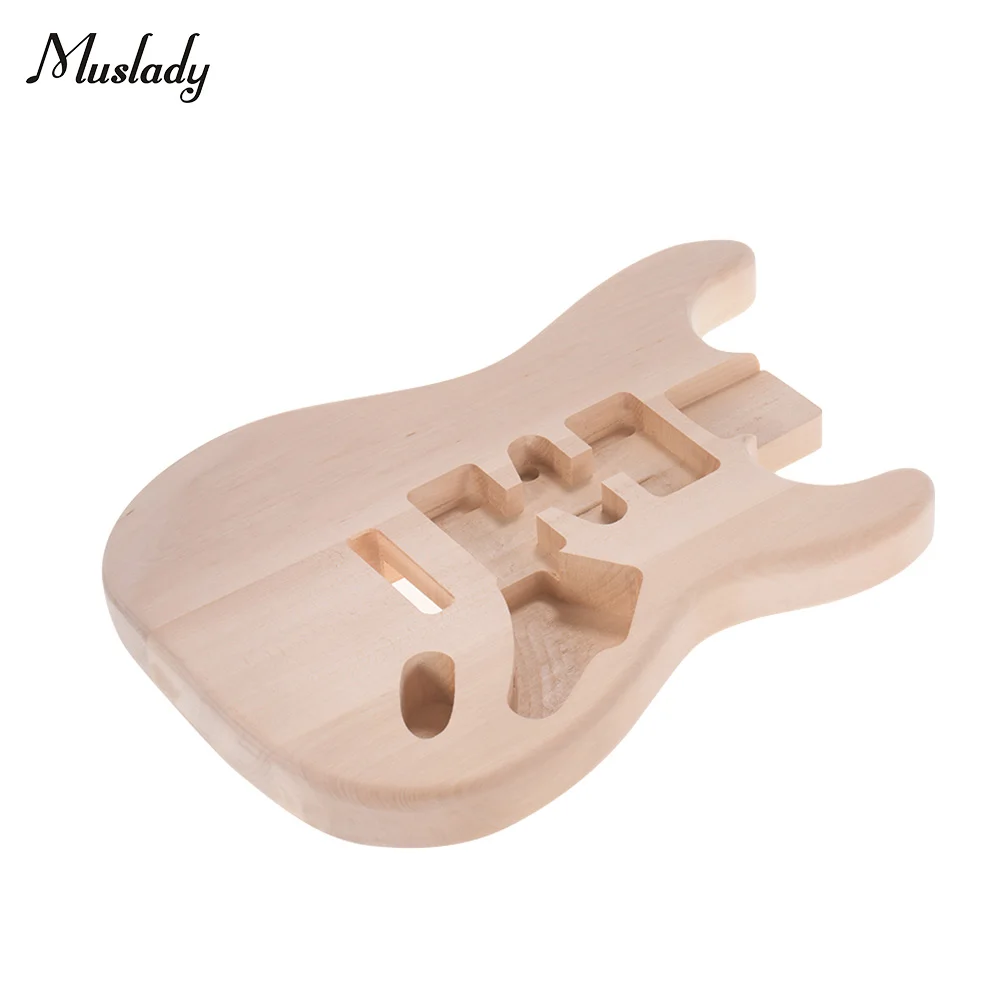 Muslady ST01-DT незавершенная гитара ручной работы корпус липа электрогитара корпус корпус гитары запасные части