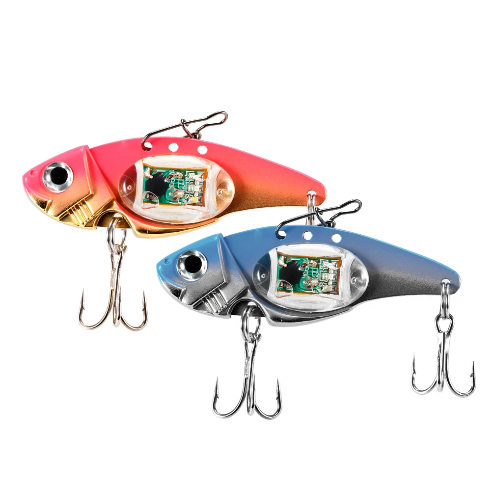 Automatically 32g LED Fishing Lure Flashing Metal Lure Hard Bait with
