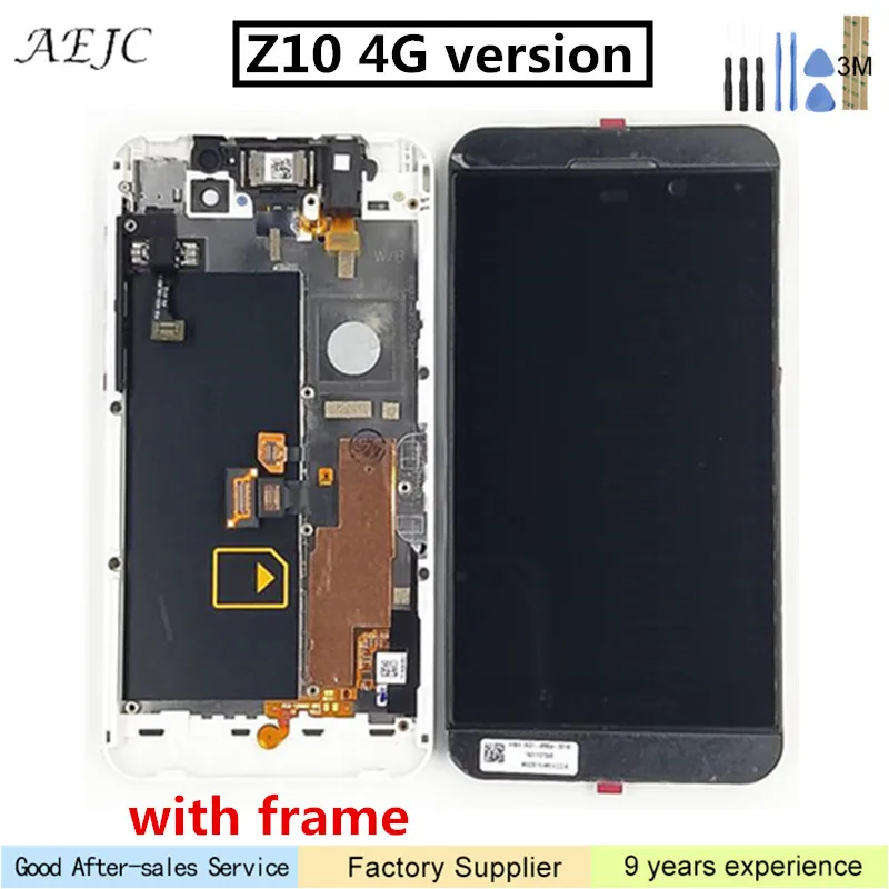 

For BlackBerry Z10 4G Version LCD Display Touch Screen Digitizer with Frame Assembly Replace For BlackBerry Z10 4G Screen 4.2"