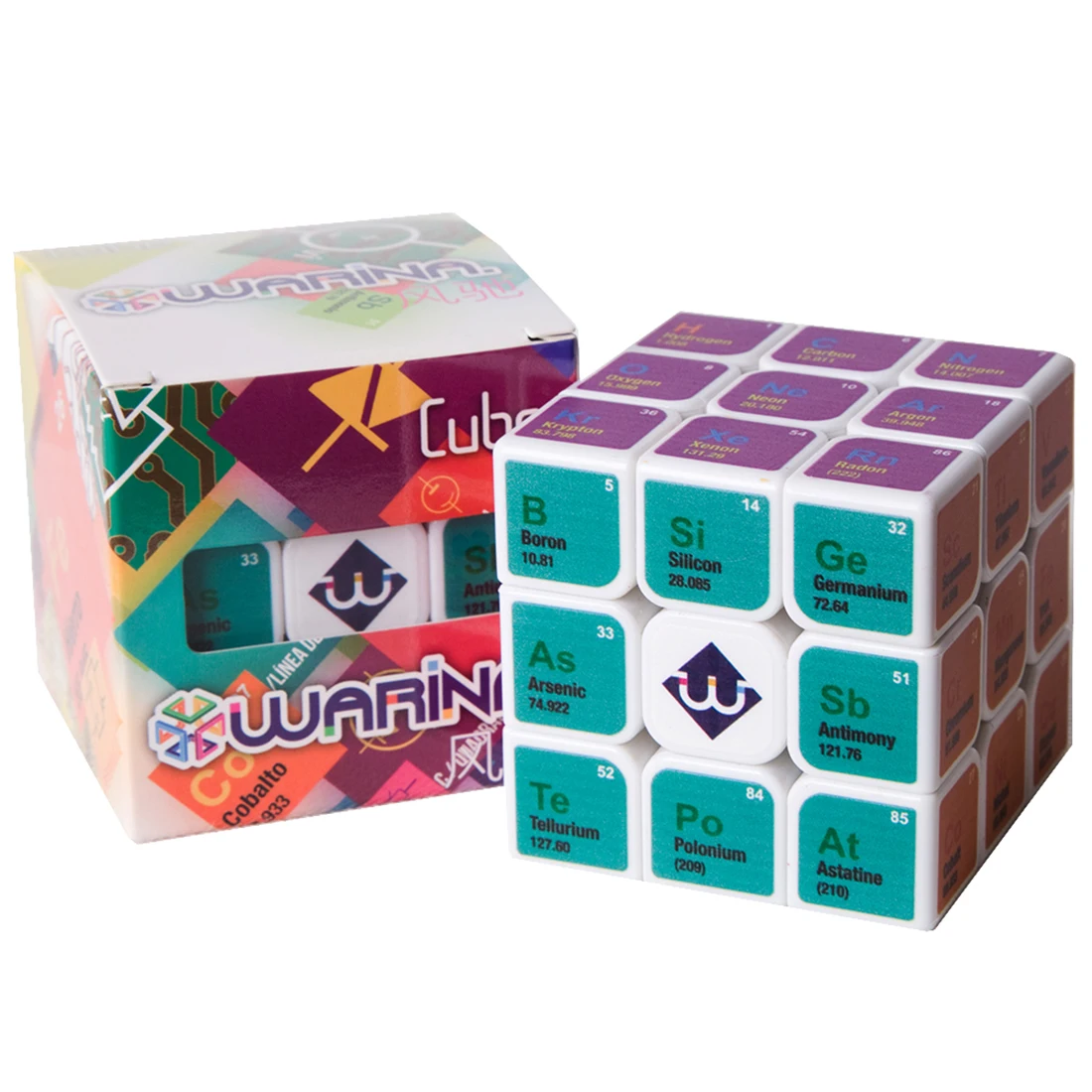 Новое поступление Fangmo UV химическая 3x3x3 волшебный куб головоломка игрушка для тренировки мозга-белый
