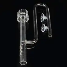 1 шт. аквариумная стеклянная трубка для очистки поверхности водозаборной трубы для 13 мм 17 мм фильтр для аквариума для воды мини с присоской