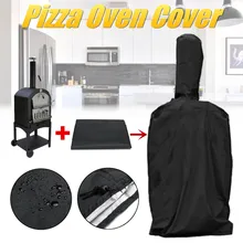 Черная печь для приготовления пиццы на открытом воздухе, покрытие из ткани Оксфорд, древесный уголь, дымогенератор для духовой печи, барбекю, дождевик, Великобритания 165x65x45 см