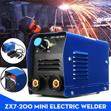 220V ZX7-200 мини Электрический сварочный аппарат мелкие бытовые Инвертор постоянного тока в Портативный Медь дуговой сварки машина синий