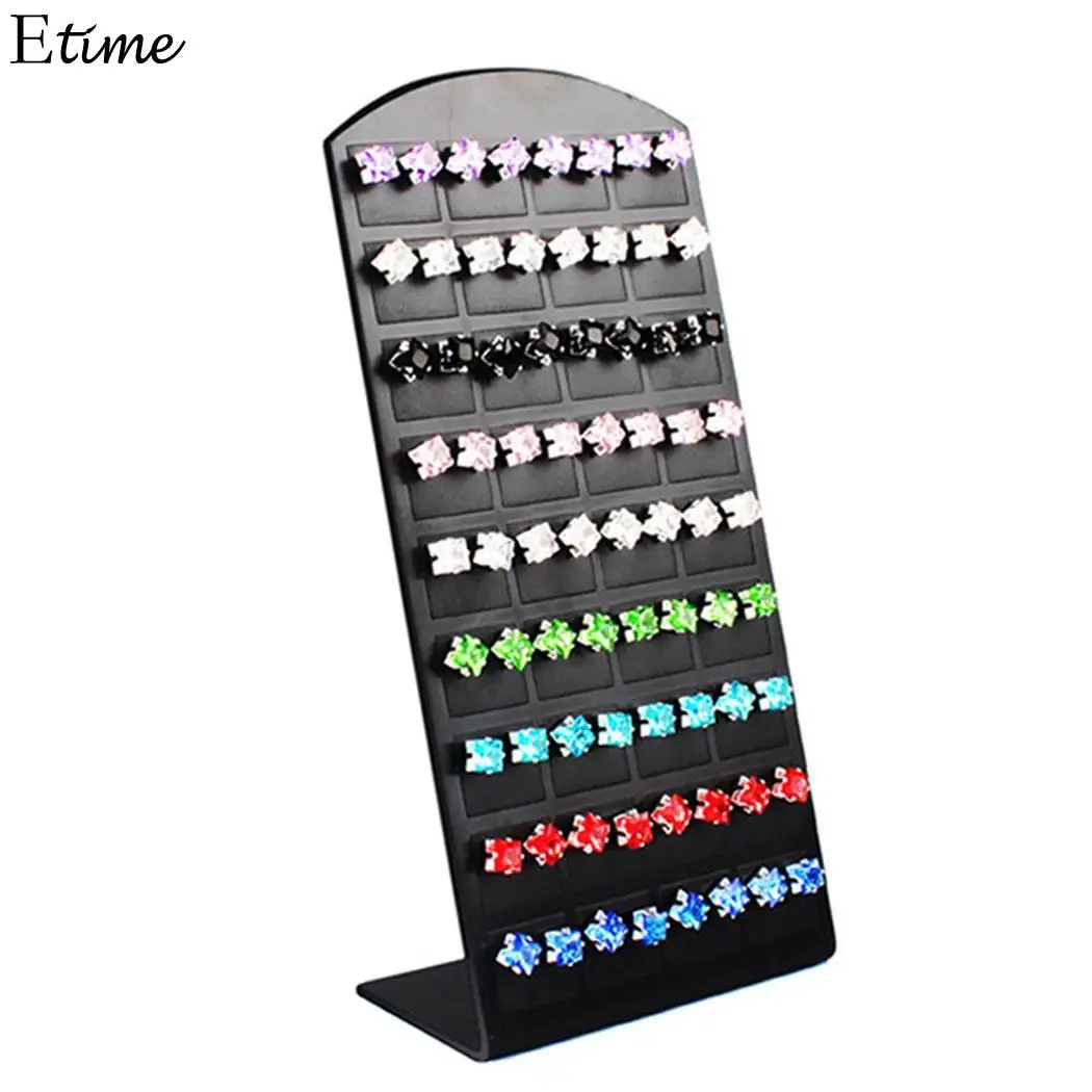 

Multi-function Earrings Rack Jewelry Holder Showcase Transparent Black Jewellery Display Jewelry Organizer