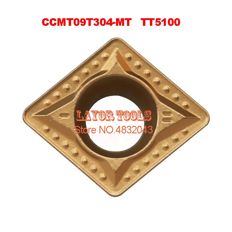 

CCMT09T304-MT TT5100, 10 шт. токарный станок с ЧПУ выделенное лезвие, подходит для внешнего круга, внутреннего отверстия,