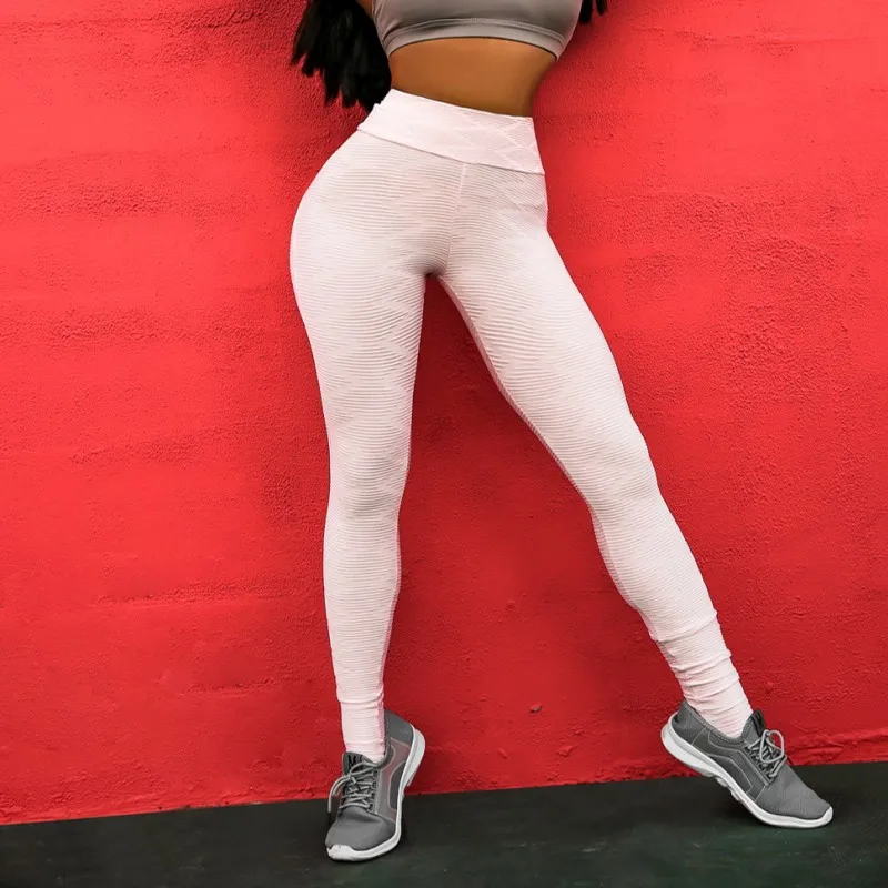 

Active Women Gym Yoga Pink Leggings High Waist Breathable Seamless Yoga Pants Fitness Ginastica Athletic Flex Tight Sport Wear