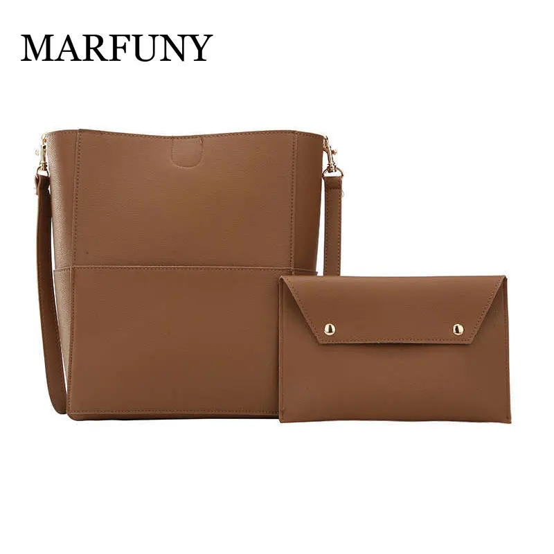

2 Sets PU Leather Handbags Big Capacity Women Bag Casual Female Bags Trunk Tote Spanish Brand Shoulder Bag Purse Clutch Wallet