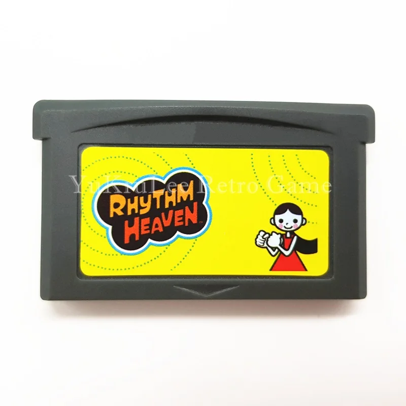 

Video Game Cartridge Card Rhythm Heaven for 32 Bit Game Console US Sticker English Language