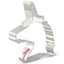 KENIAO Голова единорога- Резак для печенья- Печенье / Помадка / Кондитерские изделия / Хлеборезки- 8,5 x 12,7 cm Нержавеющая сталь