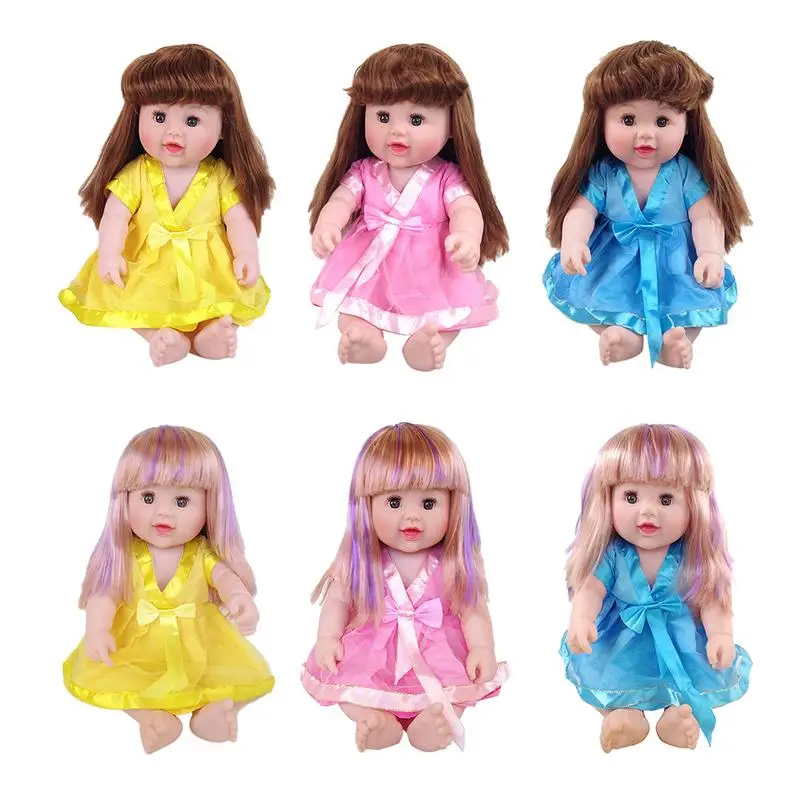 

50CM Simulated Doll Vinyl Blink Baby Girl Accompanying Doll Full Vinyl Christmas Birthday Toys Gift For Girls Droshipping