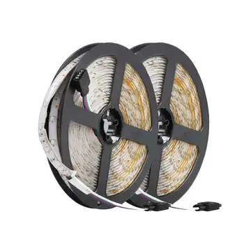 

LED Strip lamp 10M 600Leds 3528 Smd 2X 5M Rgb Light Strip 44 Key Ir Remote Controller Non Waterproof Dc12V Background lighting