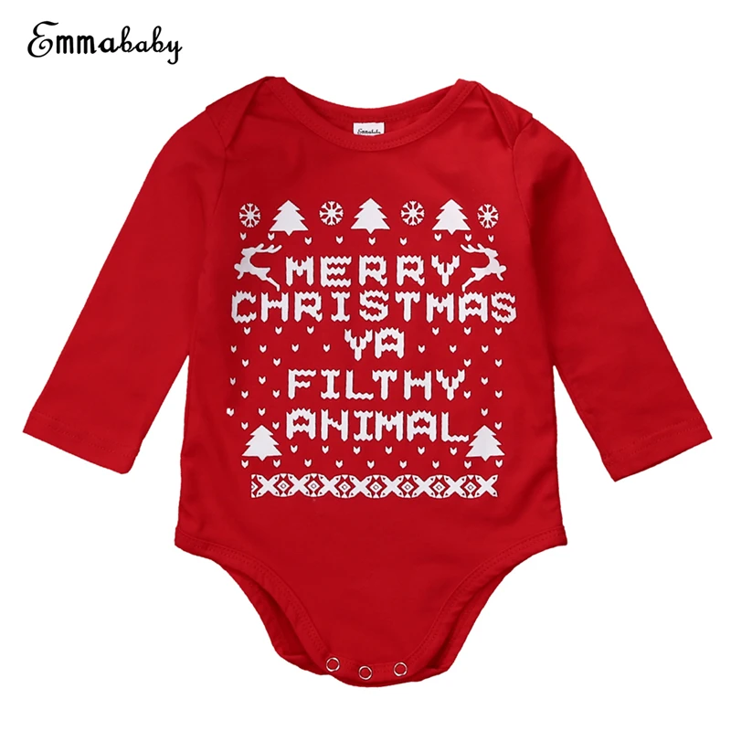 

Xmas Baby Unisex Cotton Clothes Set Christmas Newborn Baby Green Red Long Sleeve Romper Body Suit For Newborns 2018 New Jumpsuit