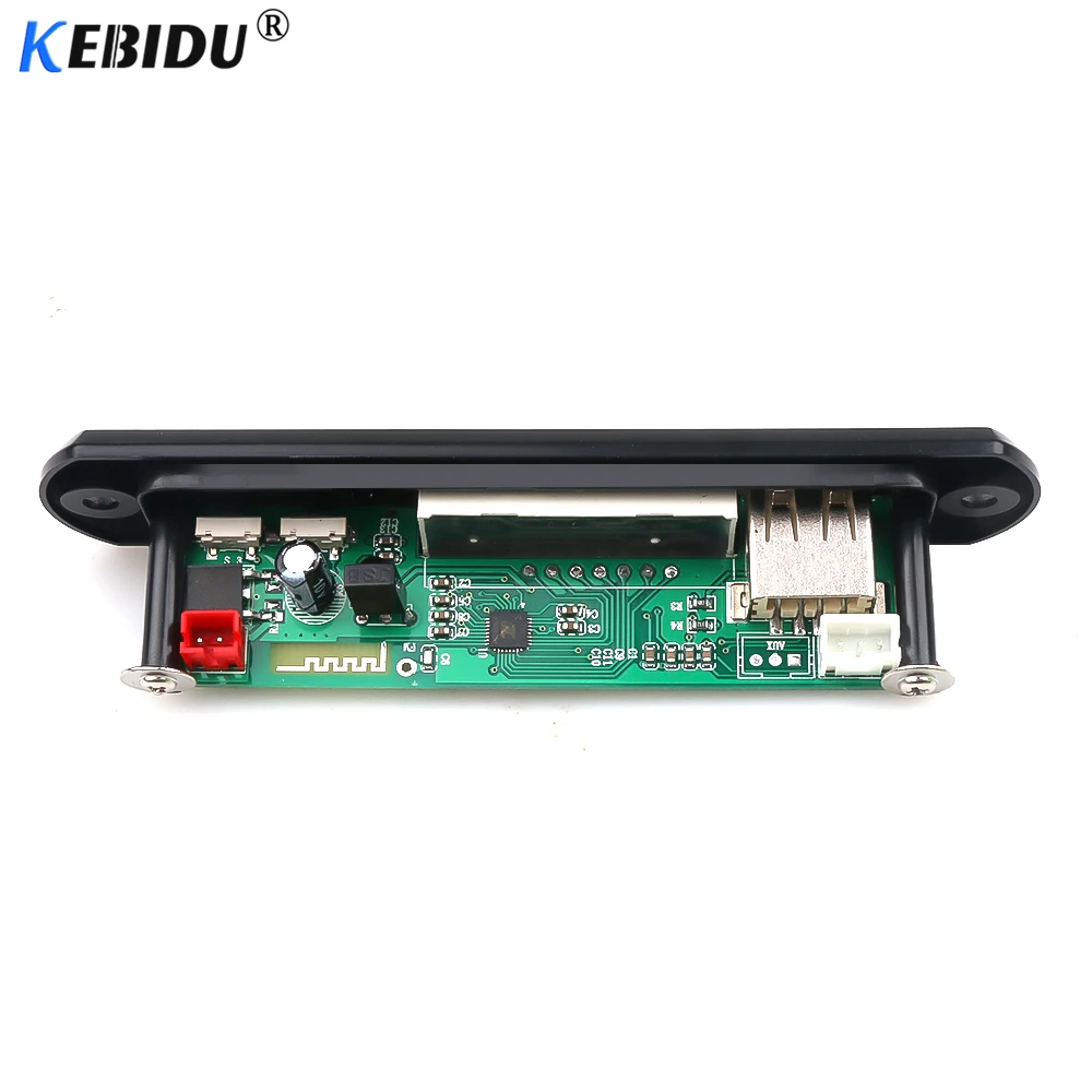 Беспроводной автомобильный Bluetooth декодер KEBUDI 5 В 12 MP3 WMA USB TF FM радио плеер цветной