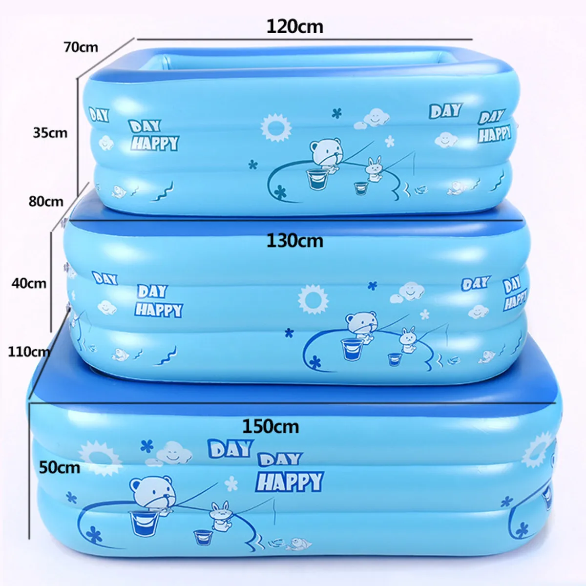 “ Piscina do Bebê do Miúdo Mundo Subaquático Impresso Gaseificado Inflável