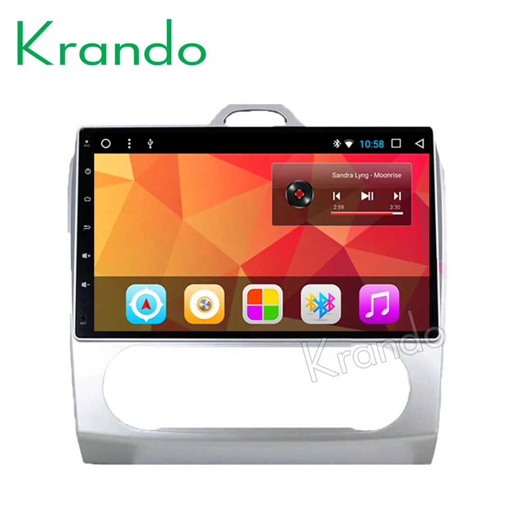 

Krando Android 8.1 10.1" IPS for FORD FOCUS 2005-2007 Full touch Big Screen car Multmedia system audio player gps navigation