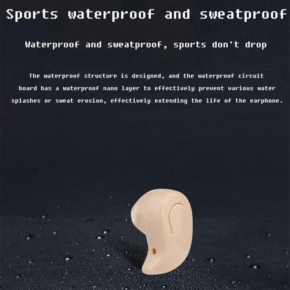 S530 Mini Wireless Bluetooth Earphone In Ear Sport With Mic Earphones Handsfree Headset Earphone Earphone For IPhone 8 X Samsung