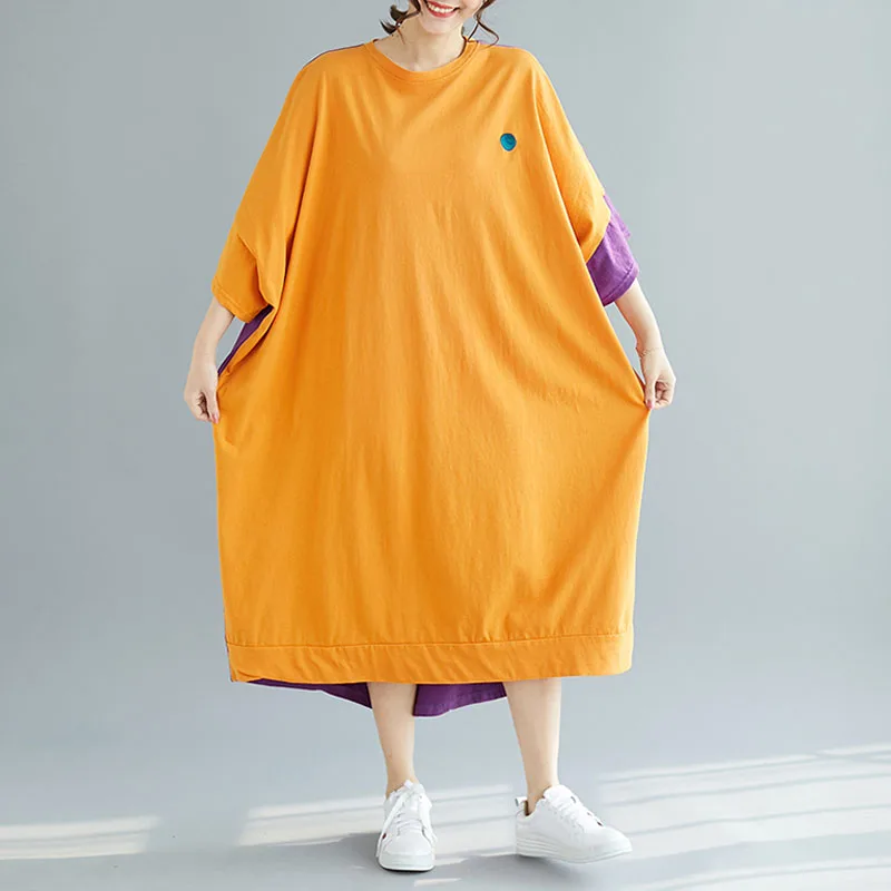 Футболка для полных платьев 4XL 5XL 6XL 7XL 8XL выше размера d корейские свободные