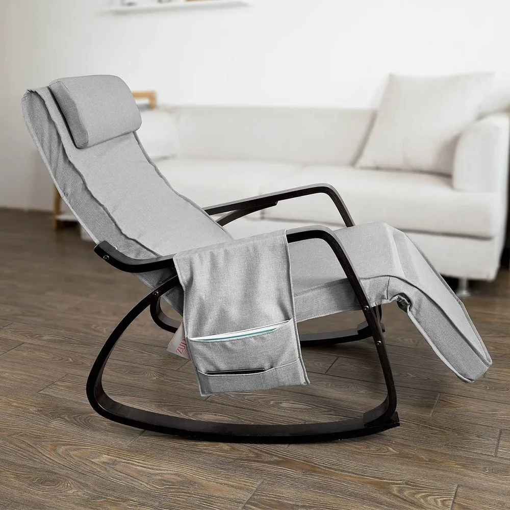 Beli Sobuy FST20 HG Bersantai Kursi Goyang Kursi Adjustable Pijakan Kaki Dapat Dilepas Tas Samping