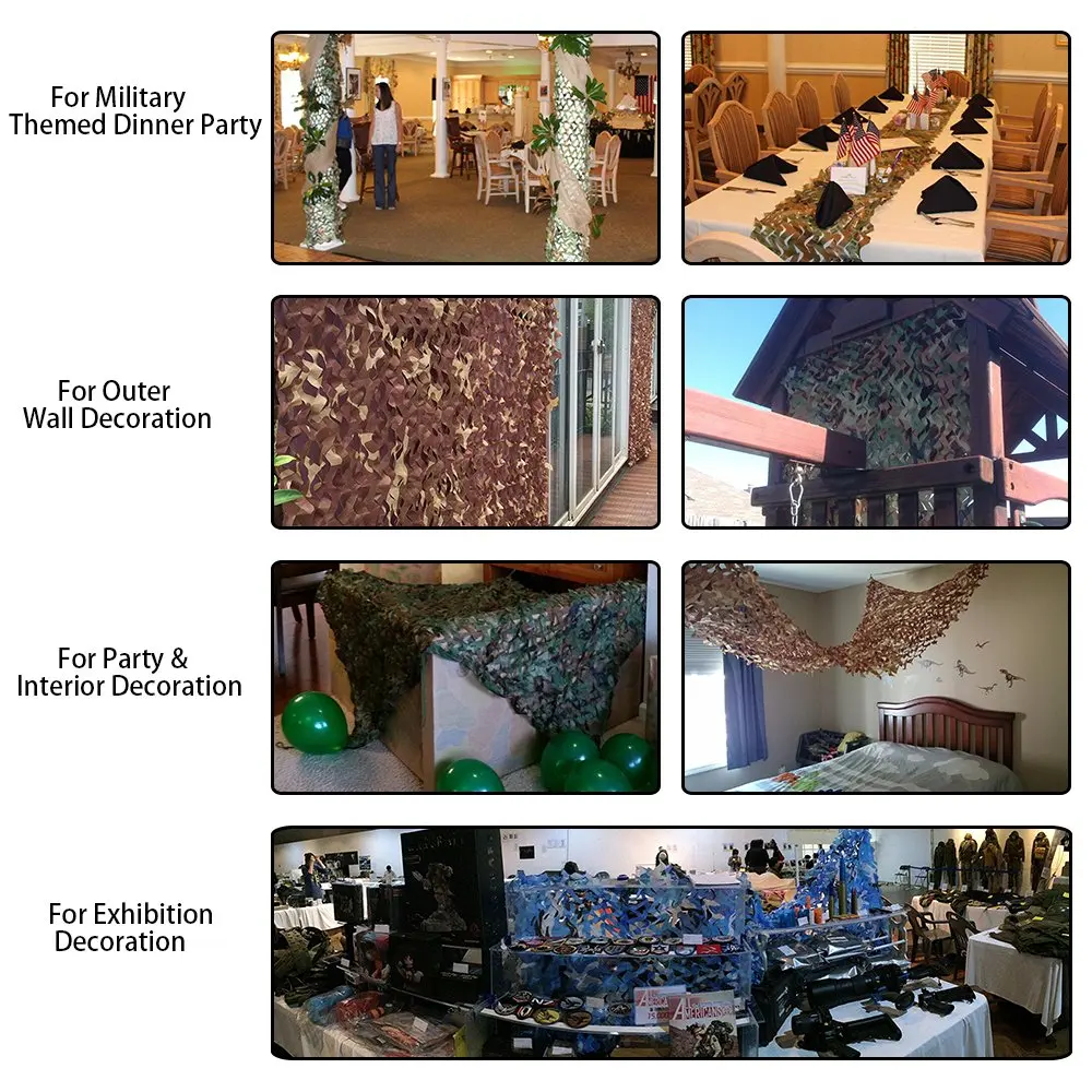  5m x 2.5m Hunting Military Camouflage Net Woodland Army training Camo netting Car Covers Tent Shade