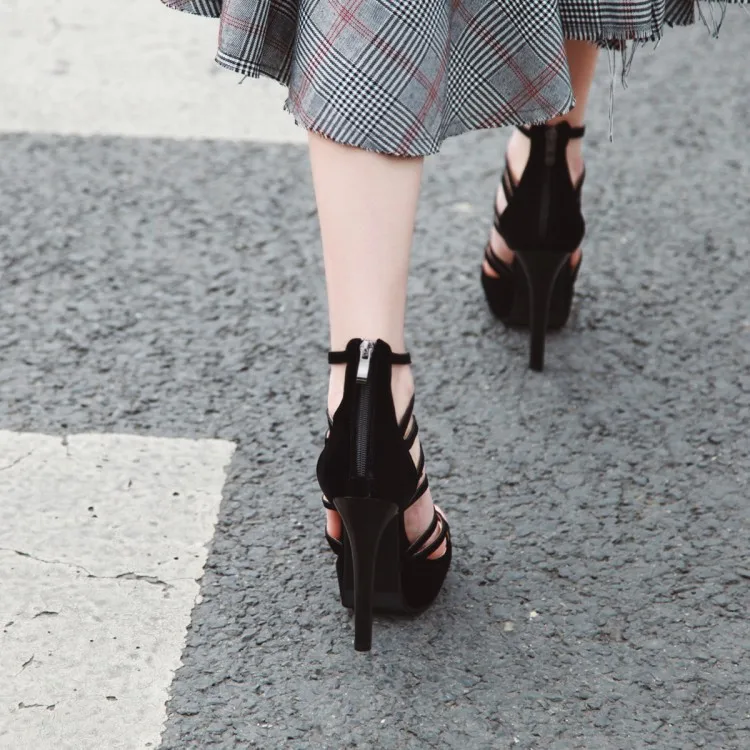 Xianyiduo/Новинка лета 2019 модные пикантные женские ботинки Босоножки с открытым
