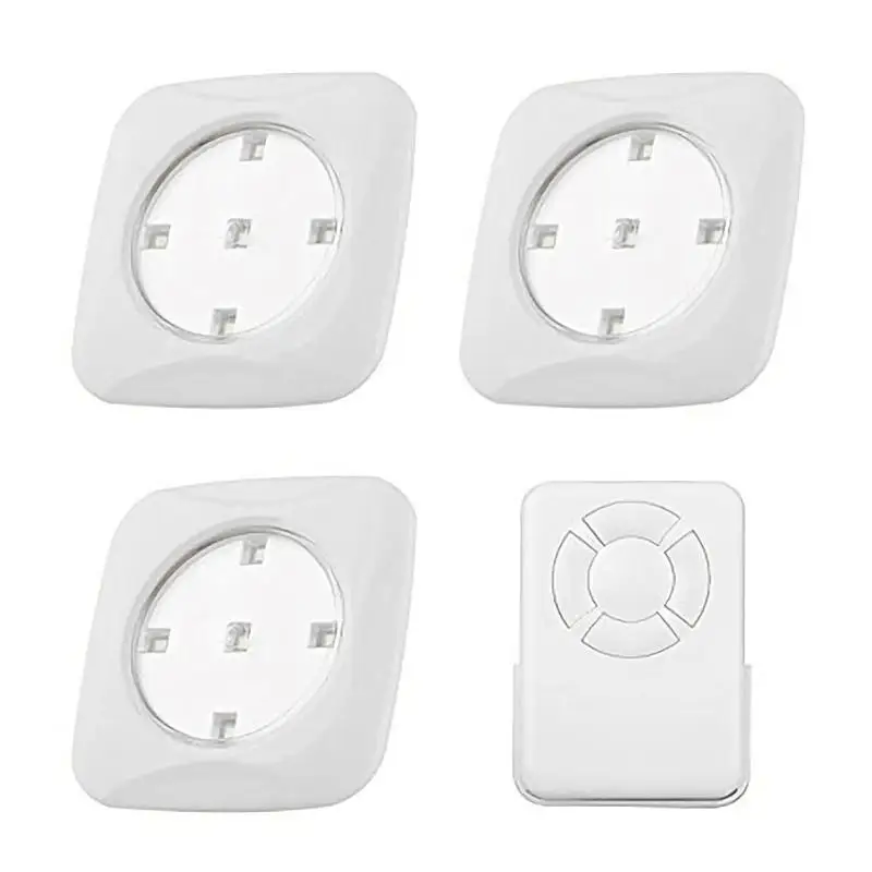 

New 3Pcs led Puck light NightLight Remote Control 5 LED Cabinet Light Wireless Spot Light Stick-On Anywhere Tap nightl lamps