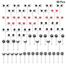 50 шт. в ассортименте Мультяшные глазки фруктовые вилки еда выбирает фруктовый десерт выбор для бенто сэндвич закусок