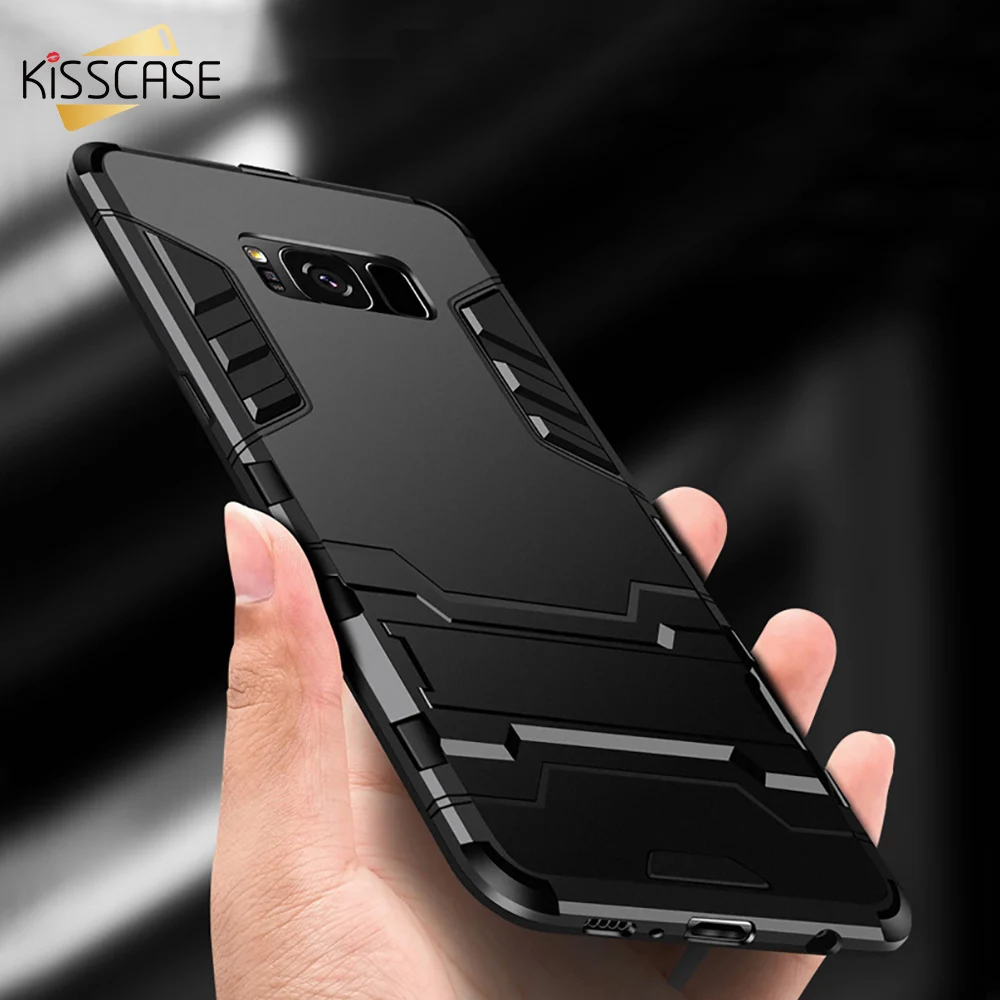 KISSCASE противоударный чехол для телефона Samsung Galaxy A5 A7 2016 2017 2018 A8 армированный задний