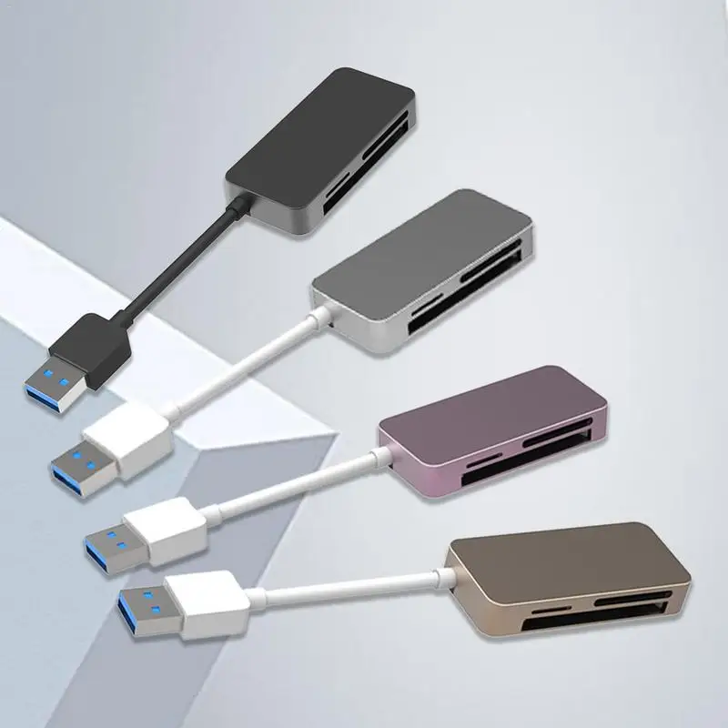 Дешевый Кардридер писатель для SmartMedia все в 1 USB универсальный мульти карта адаптер тонкий концентратор читать RS MMC Micro SD CF флэш карты памяти