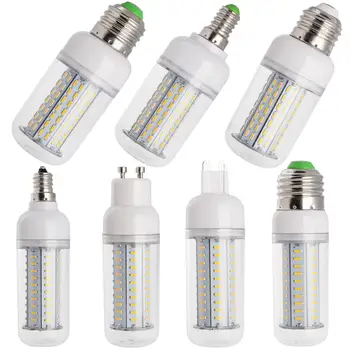 

Smuxi 1500LM 14W SMD4014 E27 E14 E12 G9 GU10 B22 LED Corn Light Bulb Lamp for Home Decor 85-265V Non-dimmable