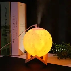 880 мл 3D печать луна лампа увлажнитель воздуха очиститель воздуха Регулируемый ночник Большой Емкости Увлажнитель воздуха сенсорный