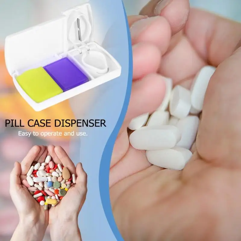 

Portable Pill Cutter Medicine Medicine Splitter Automatic Electronic Timing Reminder Medicine Boxes Alarm Timer Pills Organizer