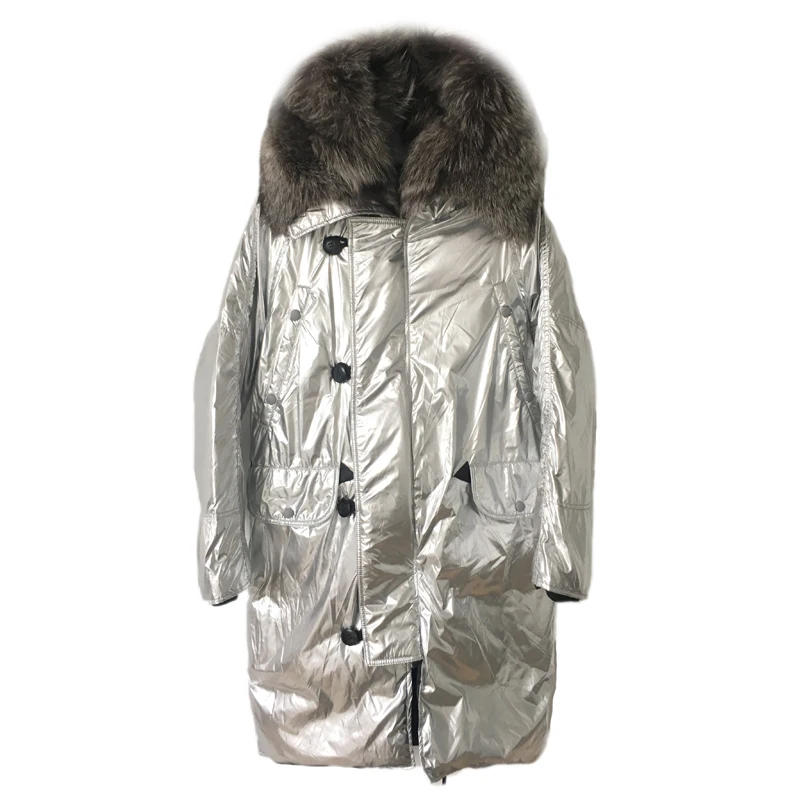 R029 Parti Glissière Fermetures Vêtements Coton Color Qualité Picture picture Col De Haute À Offre Renard Mode Manteau Spéciale Color Casual La Fourrure Solide D'hiver T0HHXw