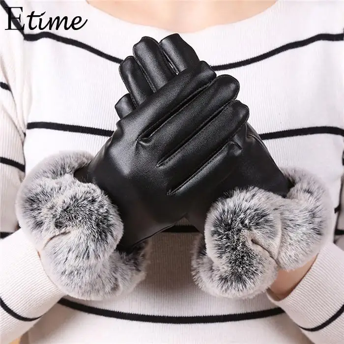 FANALA мужские перчатки из натуральной кожи из натуральной овчины черные сенсорные перчатки на пуговицах модные брендовые зимние теплые