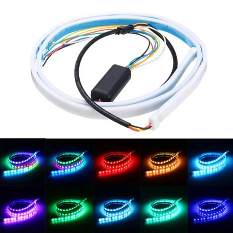 

1pc Light Strip Bar LED RGB Lightning Lamp Decoration suitable for Car Tailgate Trunk brand new and high quality