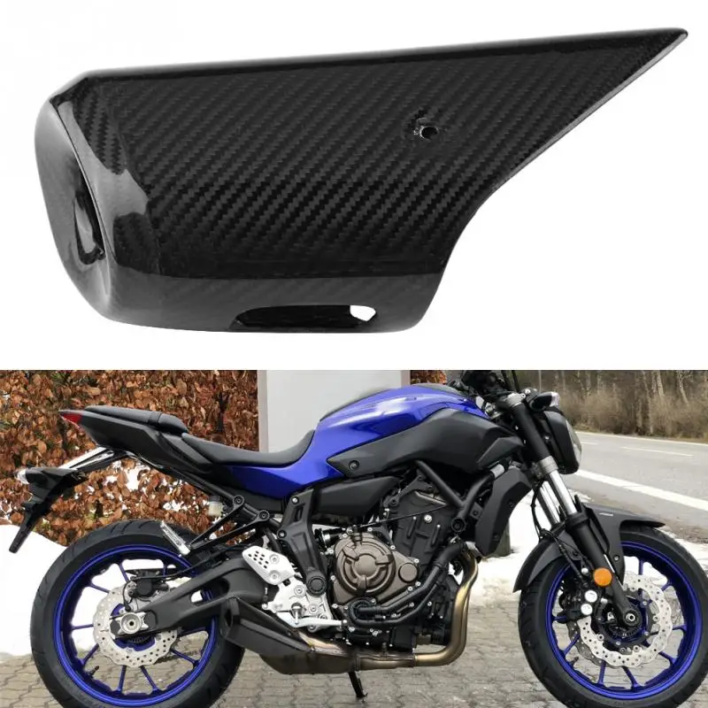 1x Motorcycles Exhaust Pipe Heat Shield Protector Guard Cover Carbon Fiber Style